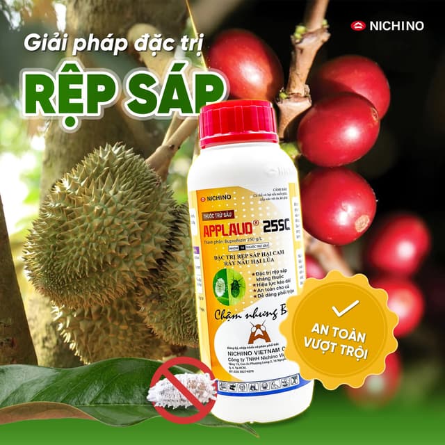 Applaud 25SC - Old But Gold - Nichino Làm Thế Nào Để Applaud 25SC Vẫn Cạnh Tranh Được Với 1 Vũ Trụ Các Thuốc Rệp Sáp Hiện Đại?